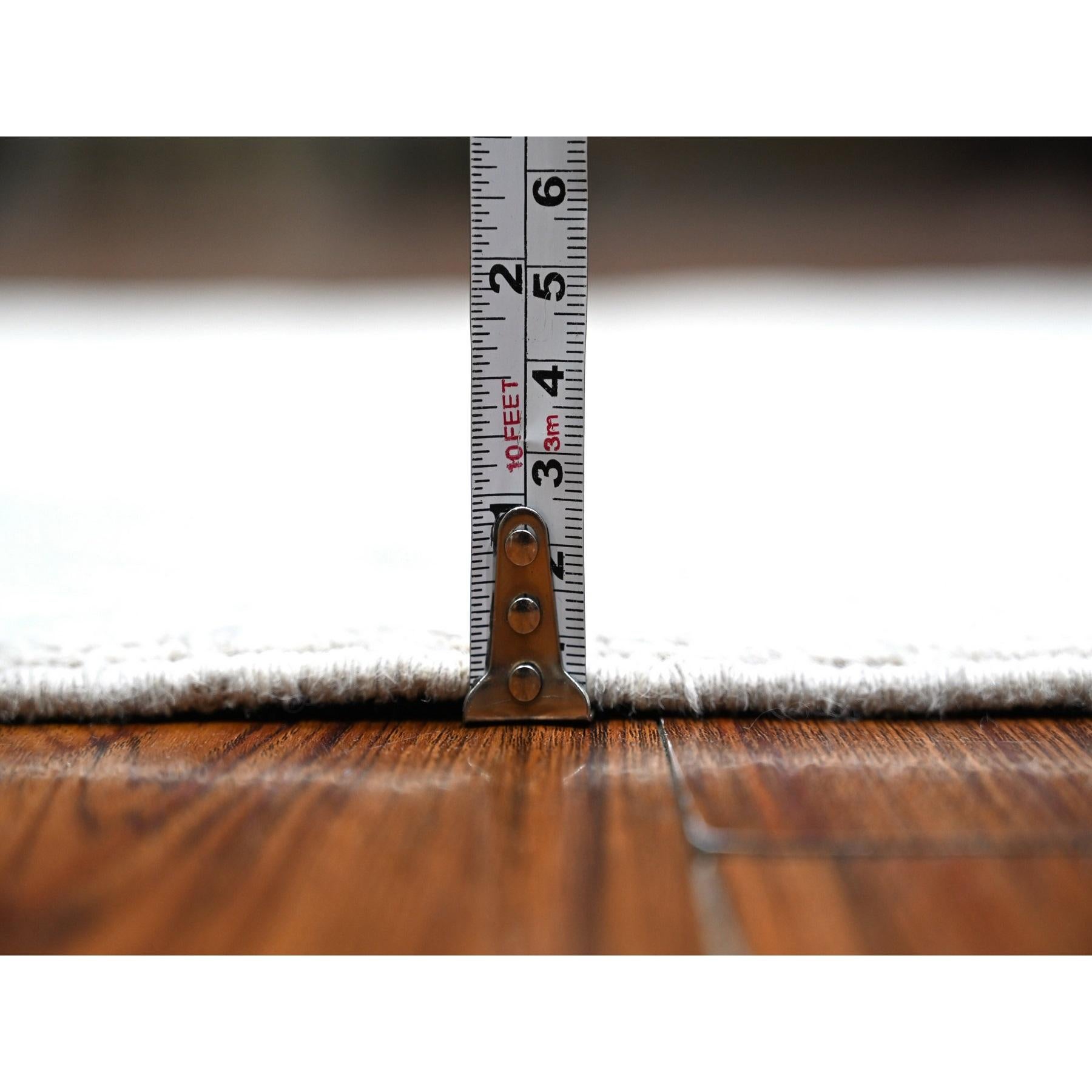 Annodato a mano Tappeto orientale Swanky Gray annodato a mano con lavaggio Mahal Design/One 2'6 