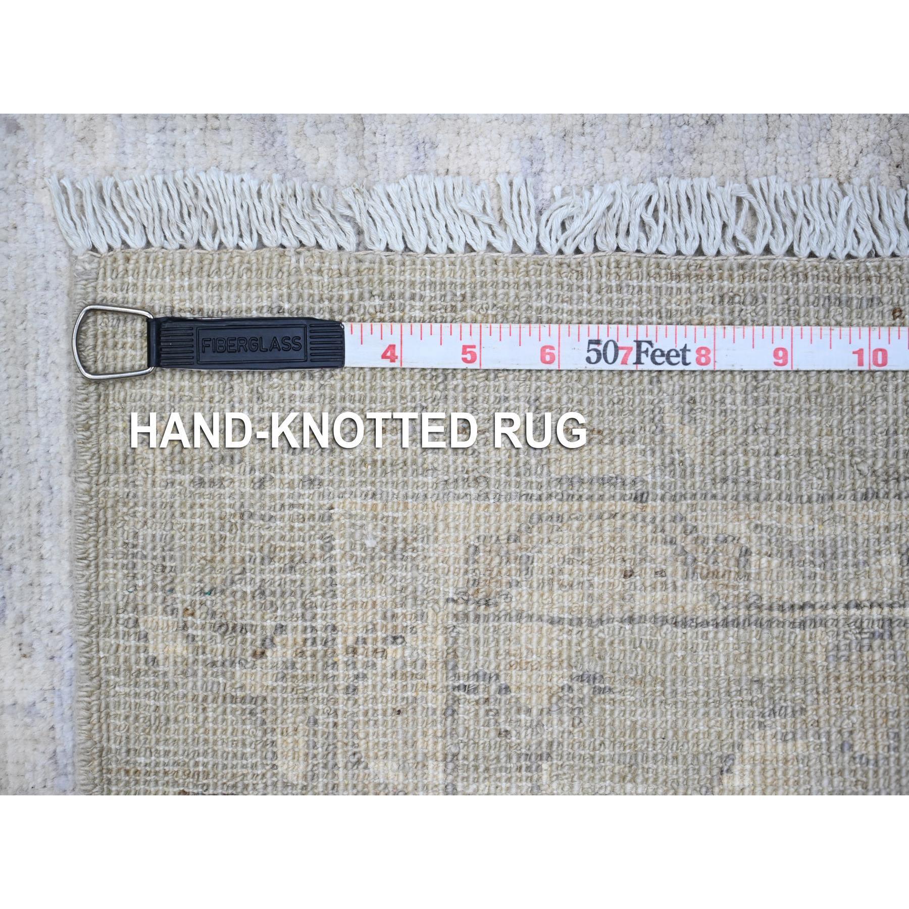 Tappeto orientale Swanky Gray annodato a mano con lavaggio Mahal Design/One 2'6 