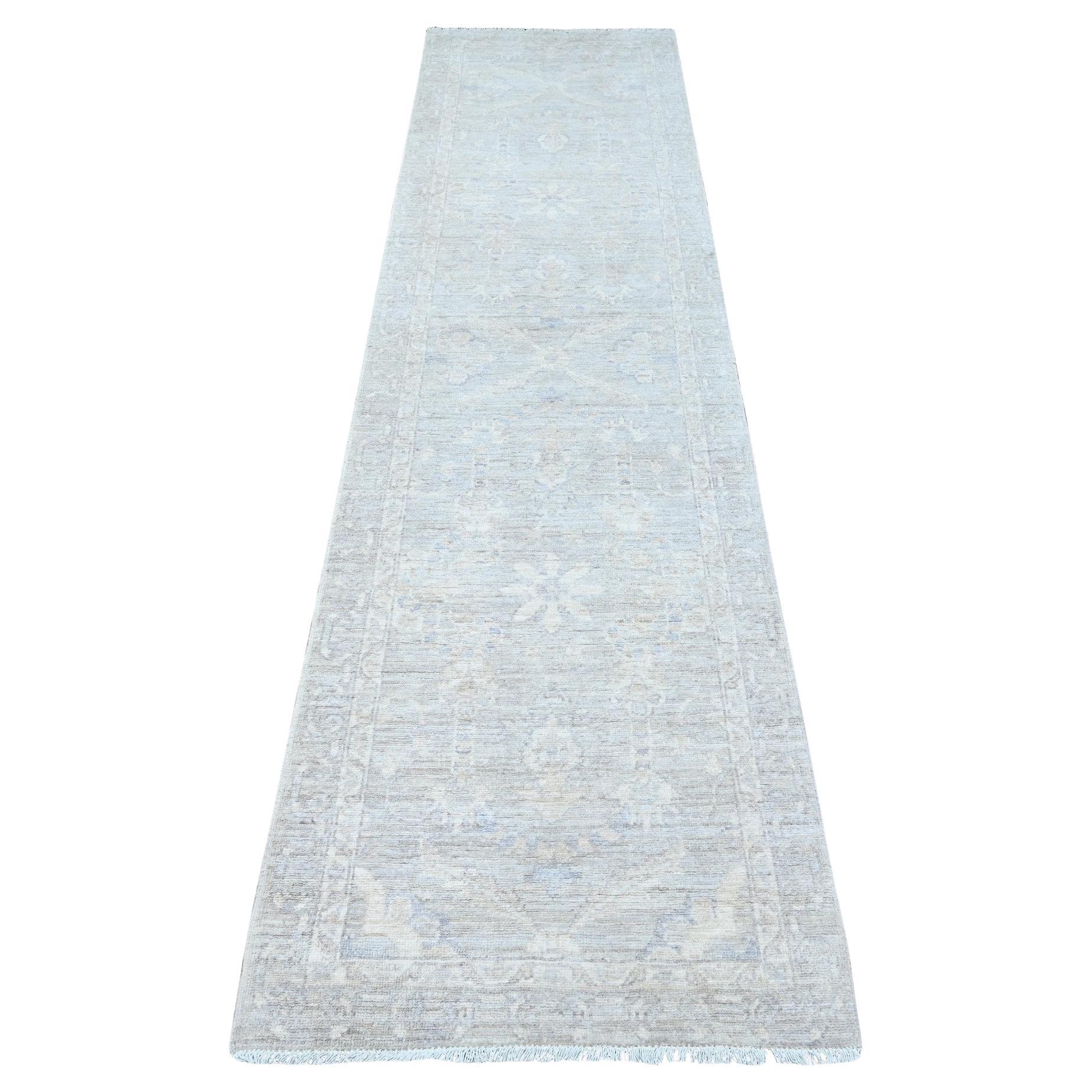 Tappeto orientale Swanky Gray annodato a mano con lavaggio Mahal Design/One 2
6 "x9
10"