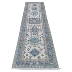 2
6"x9
6" Afghan Vintage Look Kazak Tribal Design Organic Wool Hand Knotted Rug