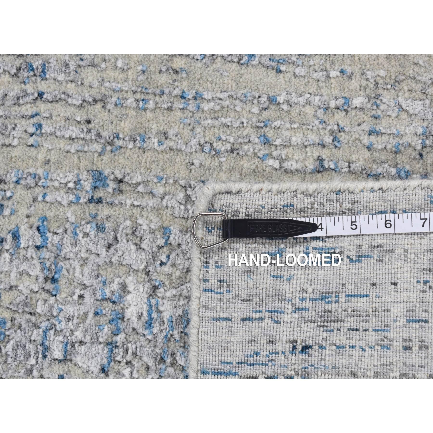 XXI secolo e contemporaneo Tappeto Runner in lana e seta 2'6 