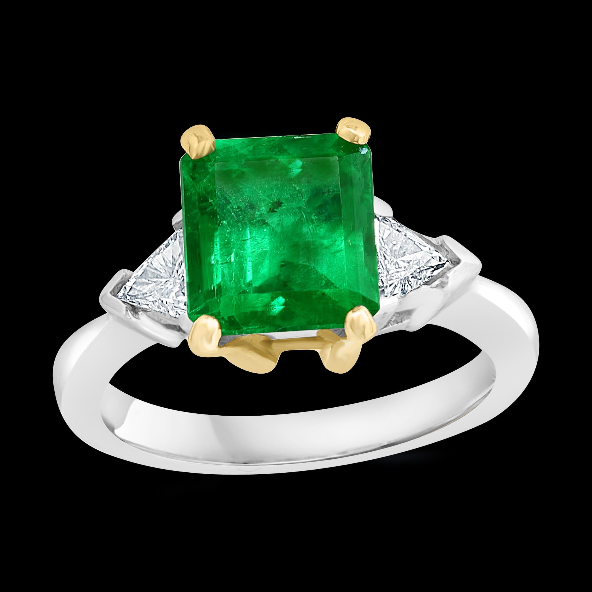 2.7 carat emerald cut diamond
