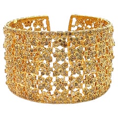 27 Carati Multi Fancy Color Diamond Bracciale Bangle