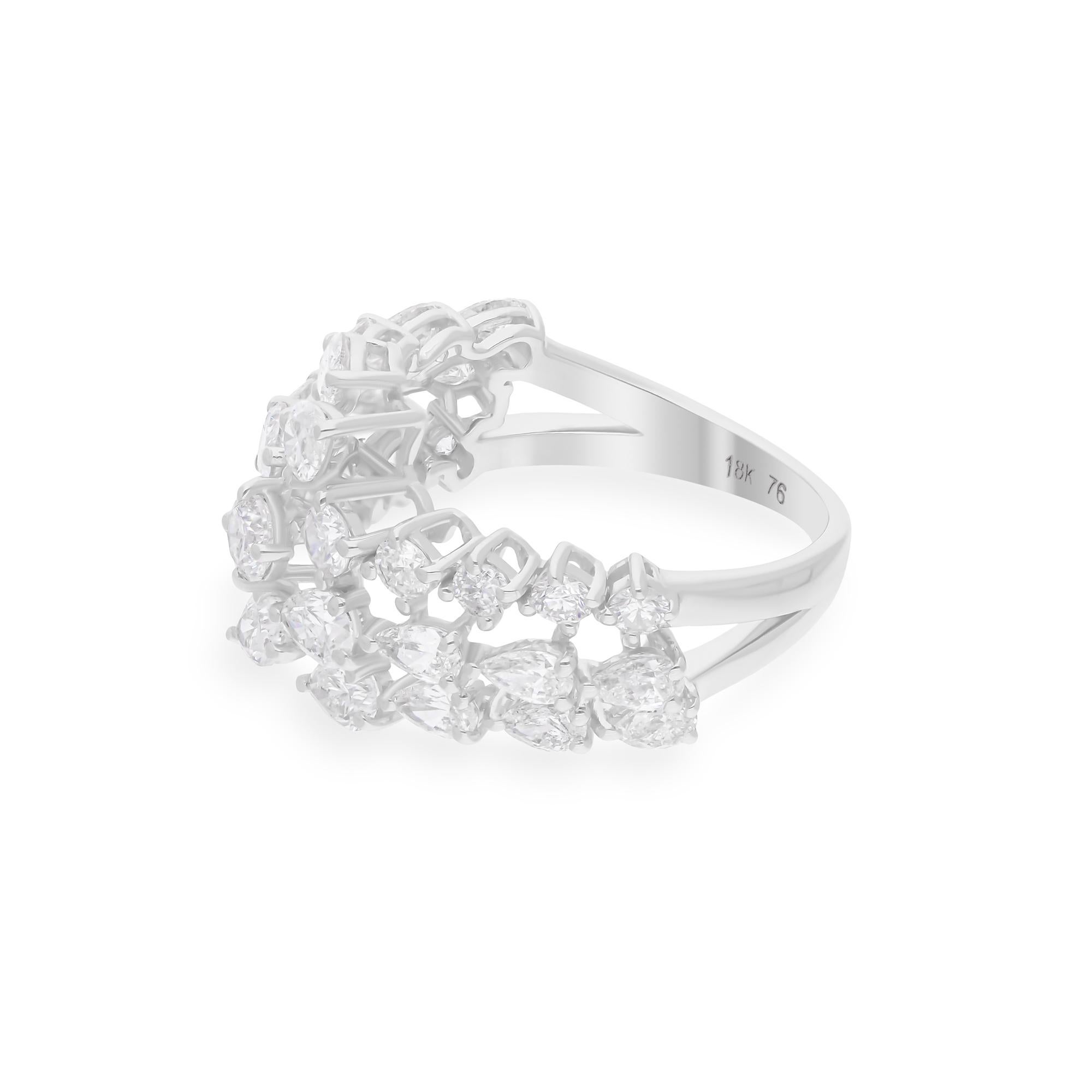 Cast from 14-karat gold, these exquisite ring is handset with 2.71 carats of sparkling diamonds.

FOLLOW SPECTRUM JEWELS storefront to view the latest collection & exclusive pieces. Spectrum Jewels is proudly rated as a Top Seller on 1stdibs with 5