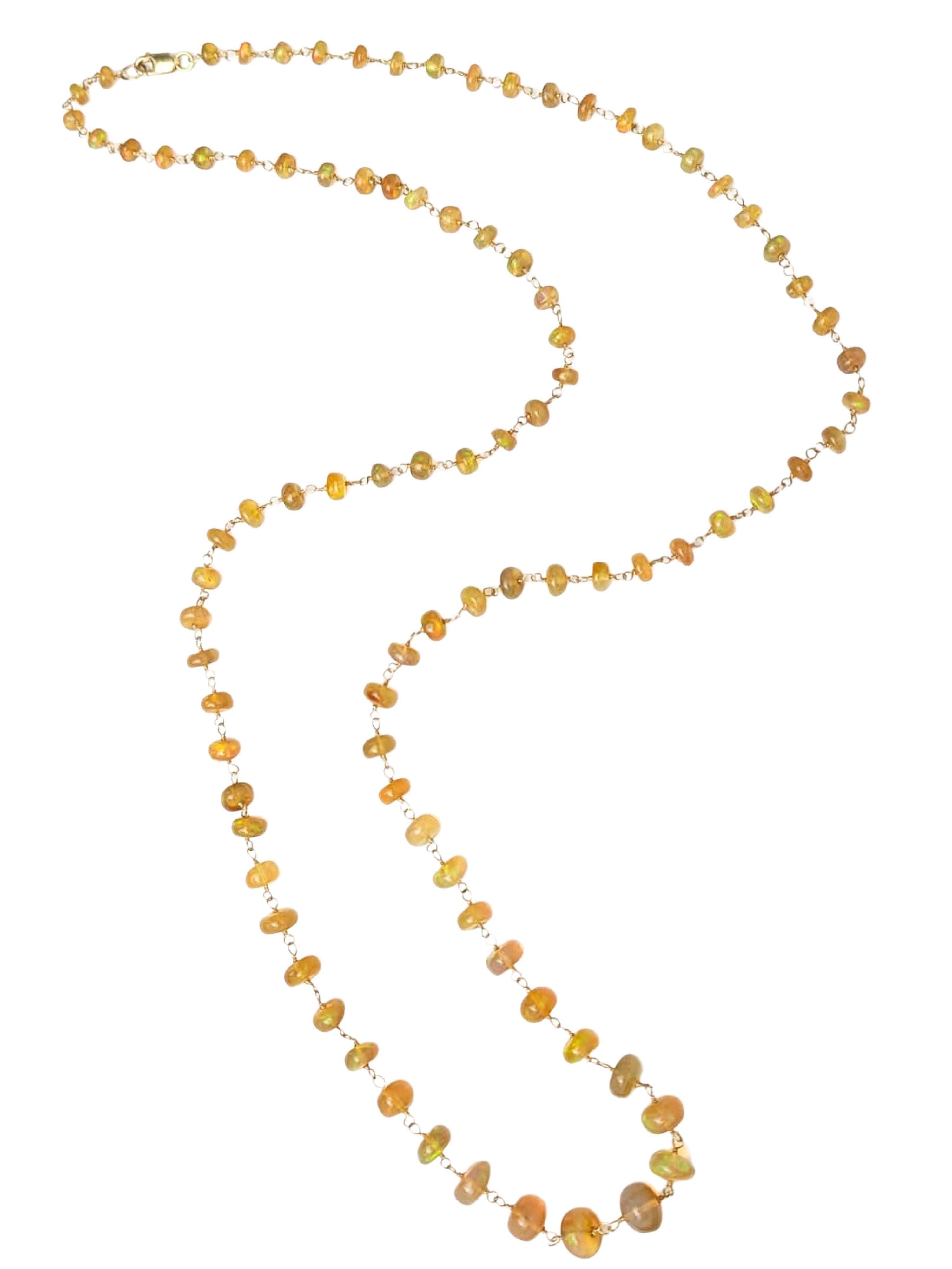 Collana di opale etiope da 27