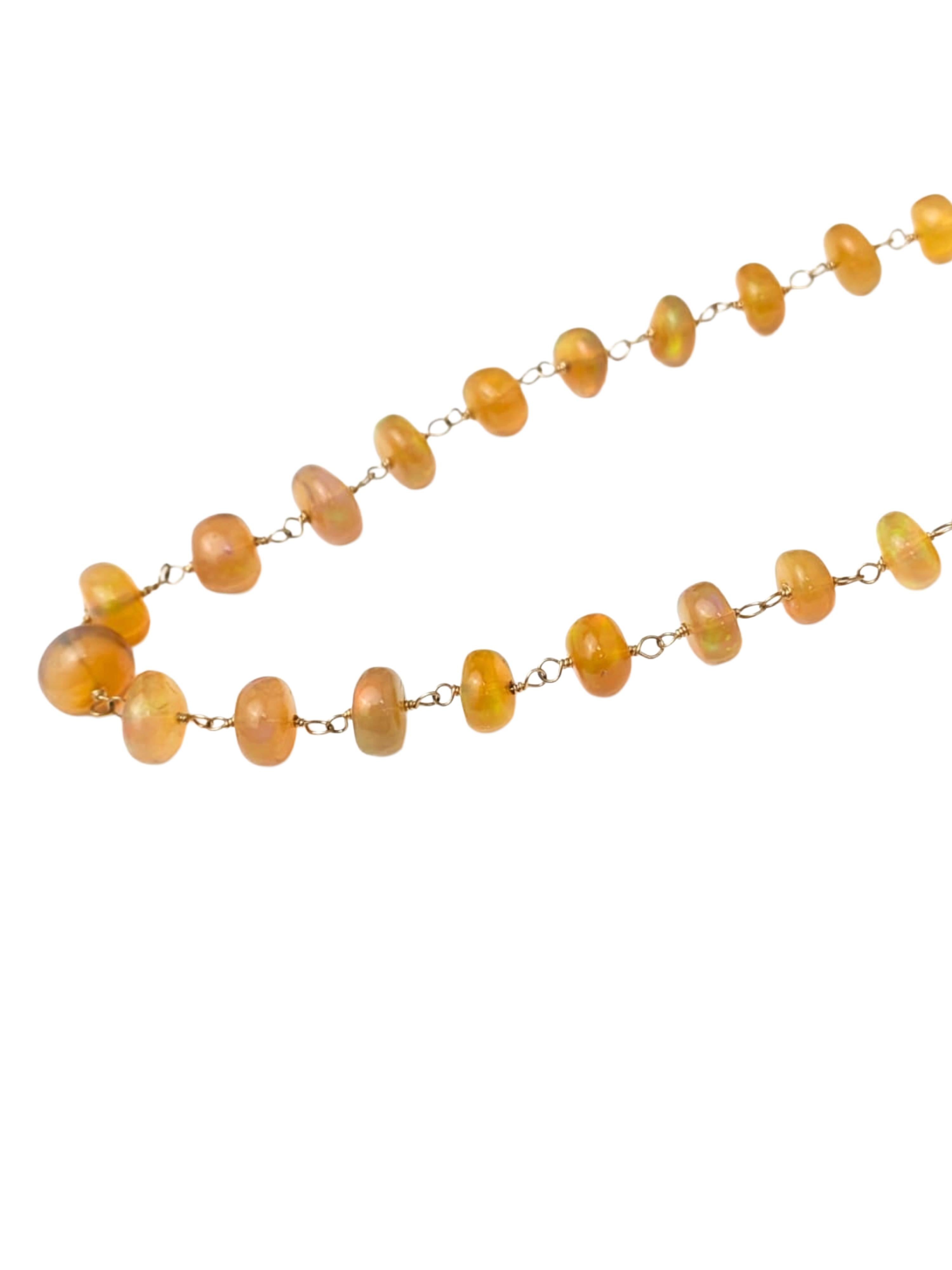 Collier d'opale éthiopienne de 27