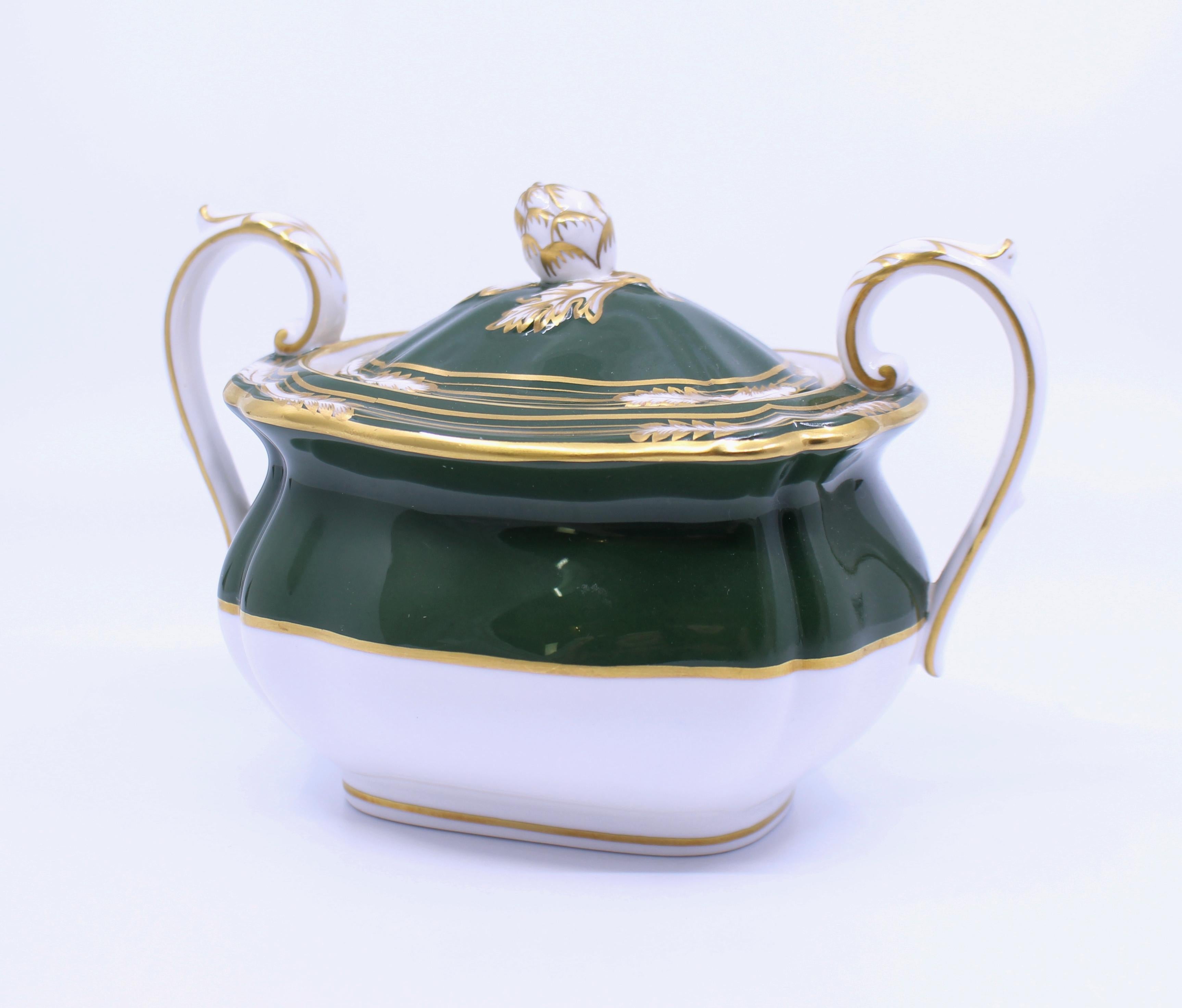 Porcelain 27 Piece Spode Harrogate Tea Service For Sale