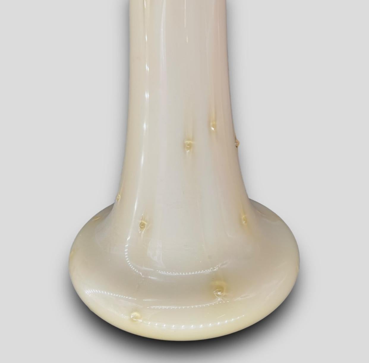 Vaso da terra in vetro incamiciato alto 27