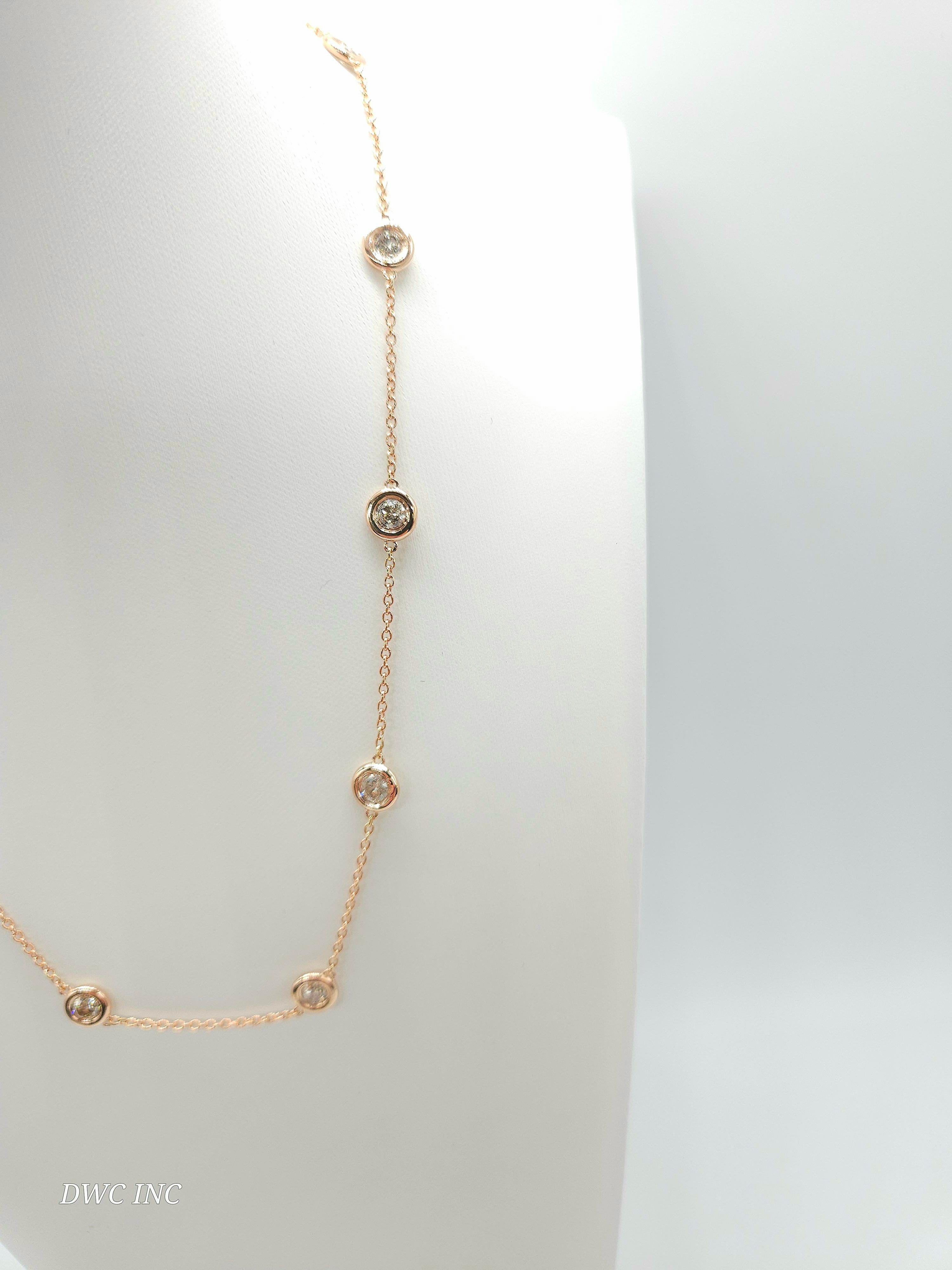 diamond station necklace 16 inch