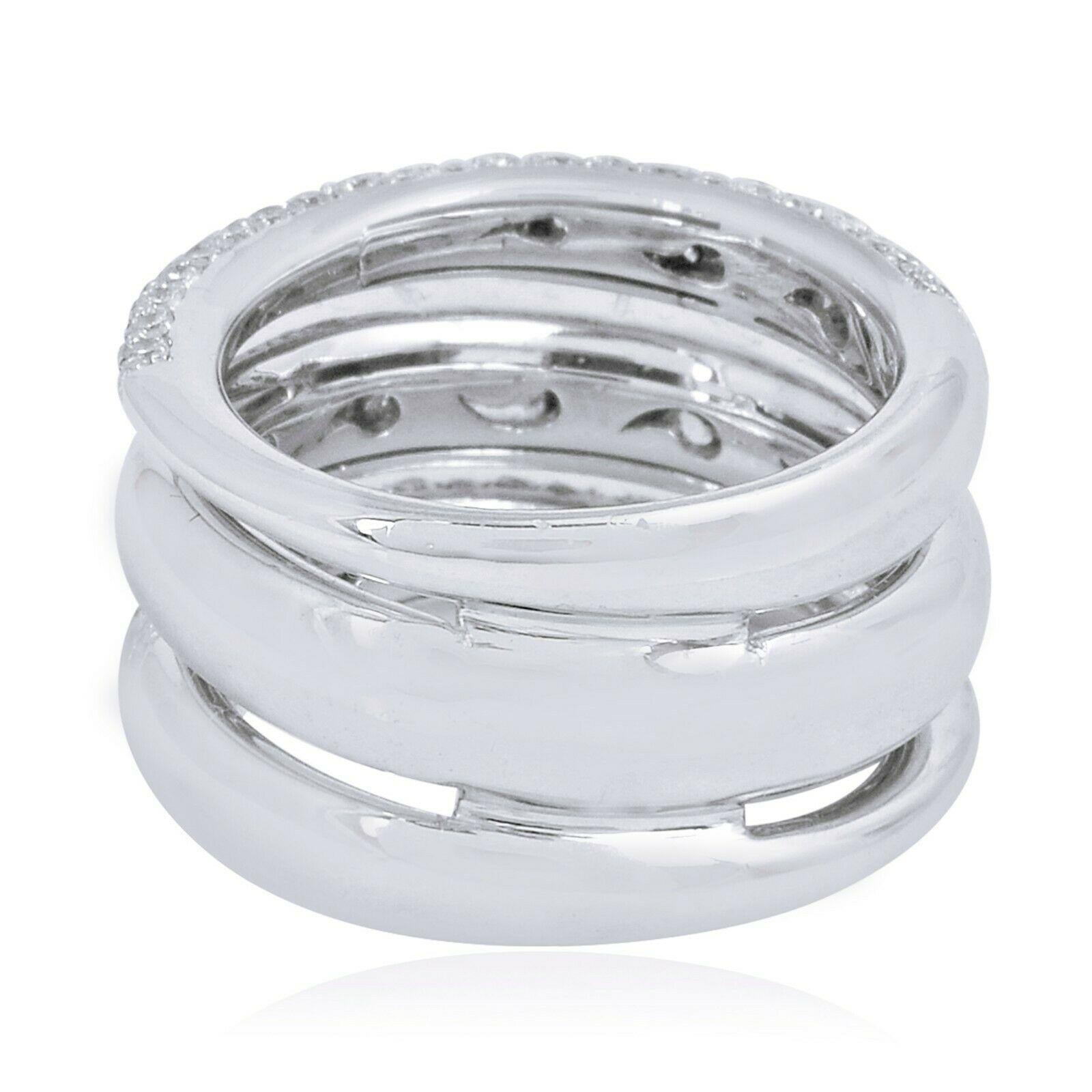 En vente :  Bague de fiançailles en or blanc 18 carats avec diamants de 2,70 carats 3