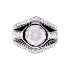 2.70 Carat Fancy White Diamond Featuring in an Art Deco Style Ring