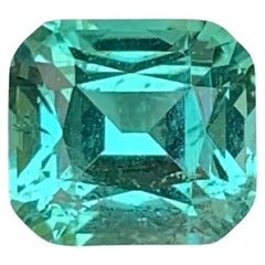 2.70 Carat Loose Seafoam Tourmaline Stone Cushion Cut Natural Afghan Gemstone
