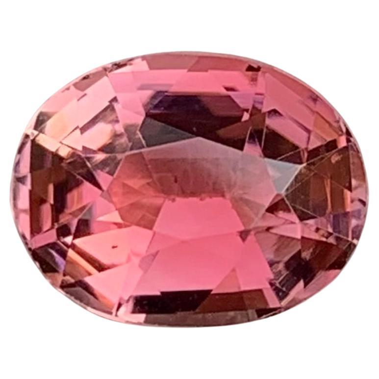 2.70 Carat Natural Hot Pink Loose Tourmaline Oval Shape Gem For Wedding Ring