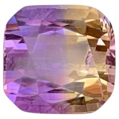 2.70 Carat Natural Loose Bi Color Ametrine Stone Cushion Cut Brazilian Gemstone