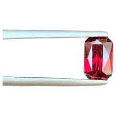 2.70 Carat Natural Loose Bright Red Garnet Stone Emerald Cut Tanzanian Gemstone 2.70 Carat Natural Loose Bright Red Garnet Stone Emerald Cut Tanzanian Gemstone