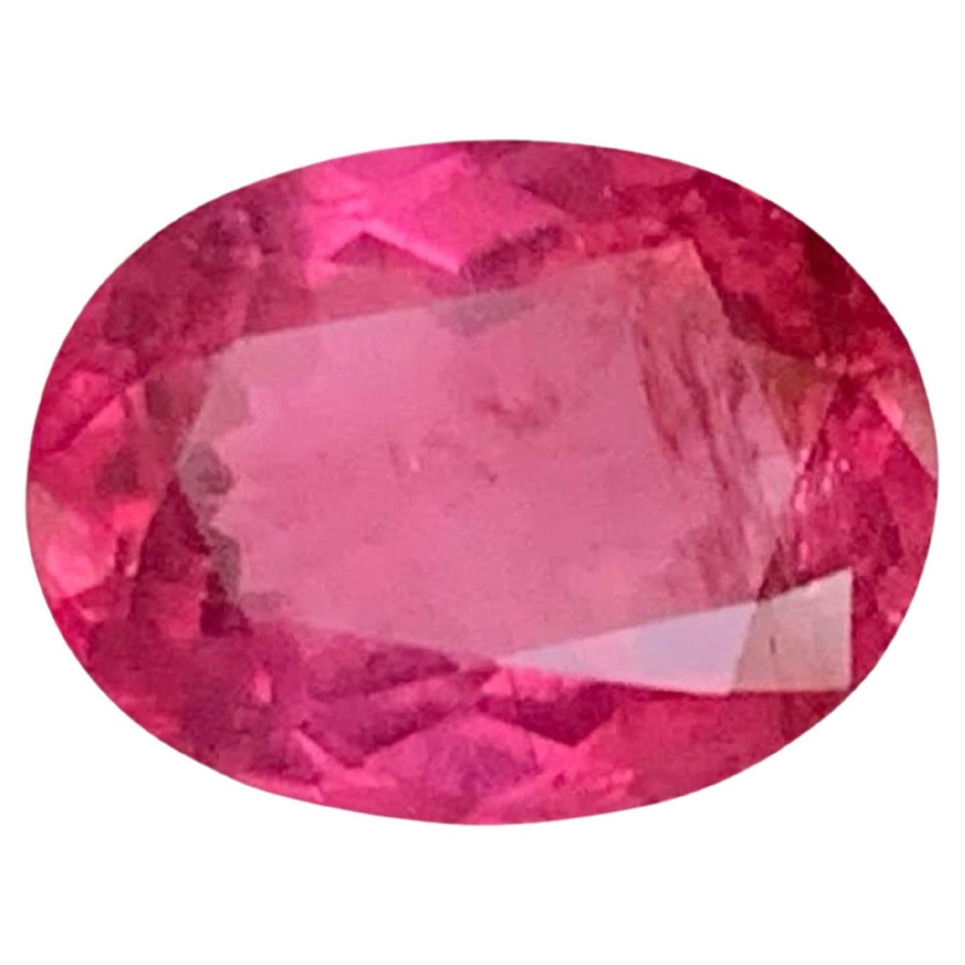 2.70 Carat Natural Loose Bubblegum Pink Tourmaline Oval Cut Afghan Gemstone