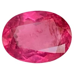 2.70 Carat Natural Loose Bubblegum Pink Tourmaline Oval Cut Afghan Gemstone