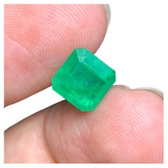 2.70 Carat Natural Loose Emerald Square Shape Gem From Swat Mine, Pakistan