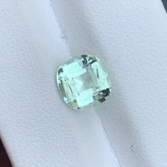 2.70 Carat Natural Loose Mint Green Tourmaline Cushion Shape From Afghan Mine