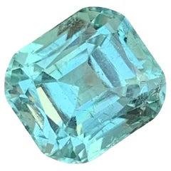 2.70 Carat Natural Loose Seafoam Tourmaline Cushion Shape Gem For Jewellery