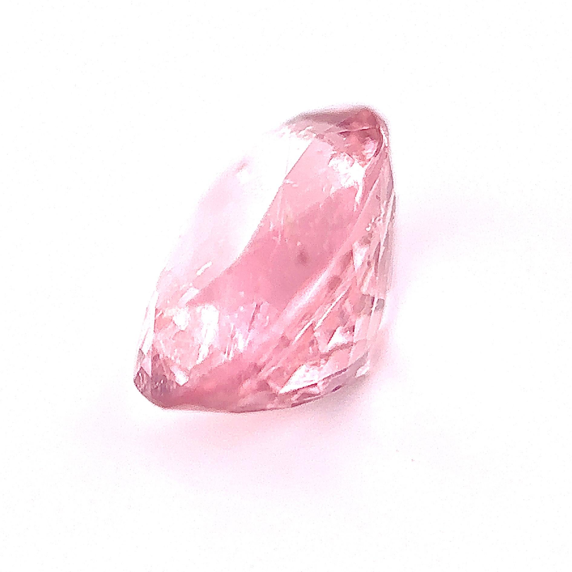 Cushion Cut 2.70 Carat Natural Tourmaline Loose stone in Cherry Blossom Pink  For Sale