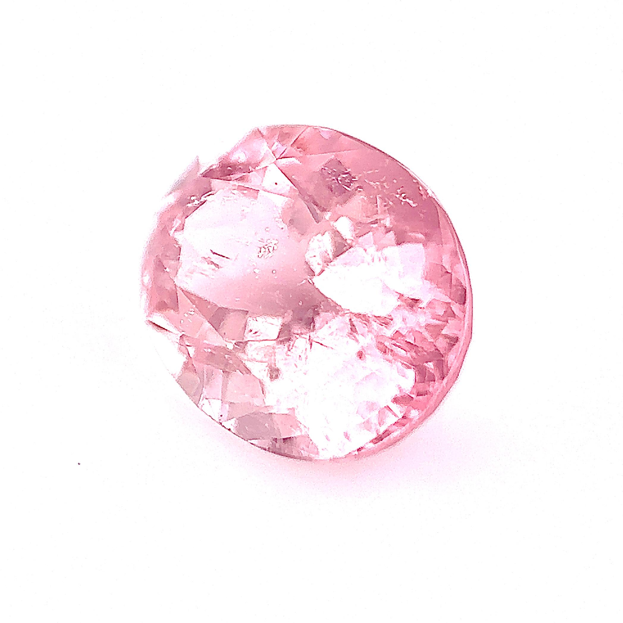 Women's or Men's 2.70 Carat Natural Tourmaline Loose stone in Cherry Blossom Pink  For Sale