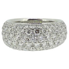 2.70 Carat Round Pavé Set Diamond Ring