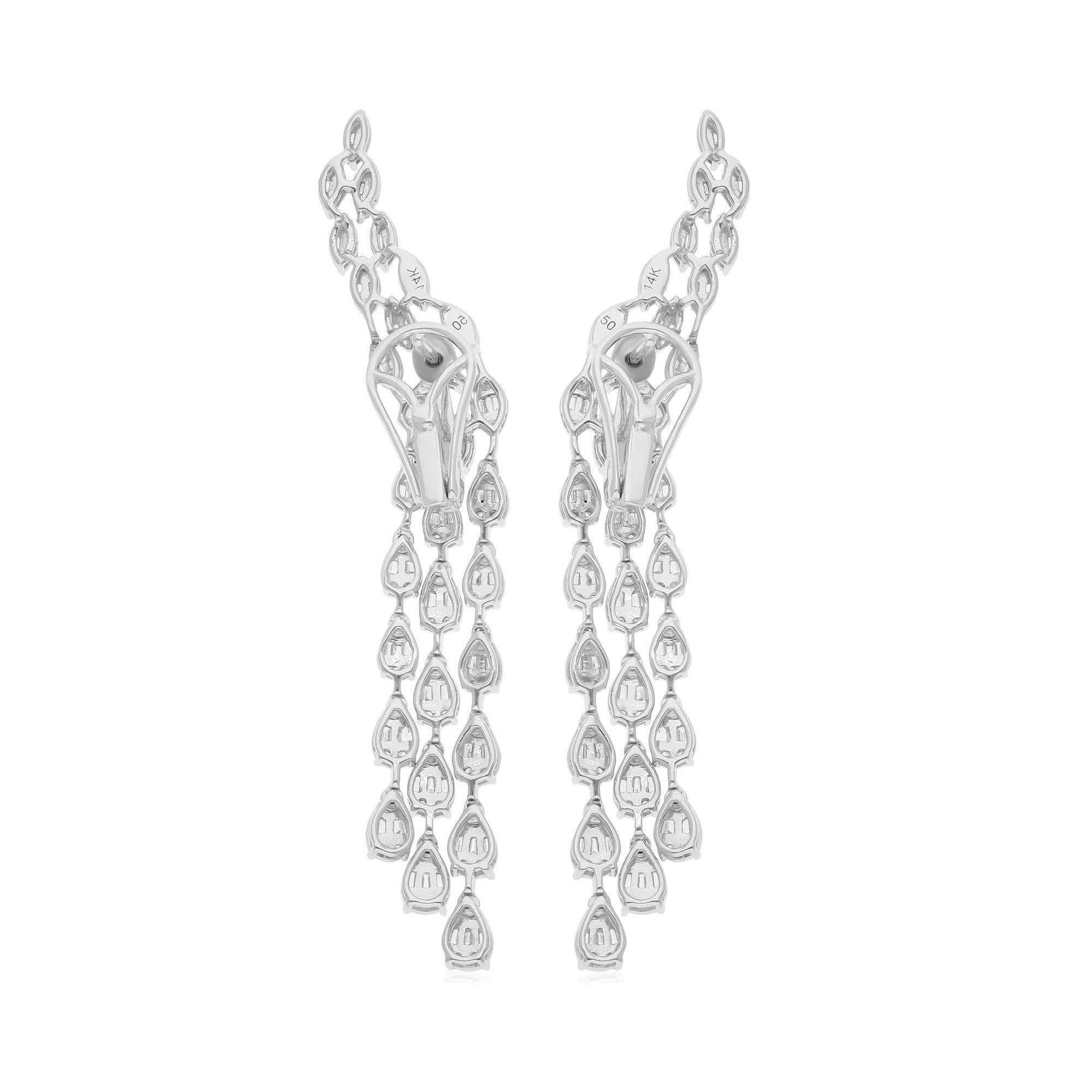 Cast from 14-karat gold, these exquisite earrings are handset with 2.70 carats of sparkling diamonds.

FOLLOW SPECTRUM JEWELS storefront to view the latest collection & exclusive pieces. Spectrum Jewels is proudly rated as a Top Seller on 1stdibs