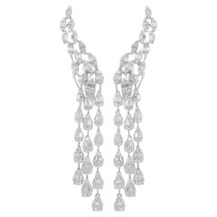 2,70 Karat SI Reinheit HI Farbe Baguette Diamant-Ohrringe 14 Karat Weißgold