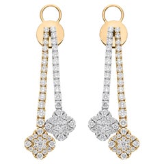 2,70 Carati SI Chiarezza HI Colore Diamante in oro bianco giallo Design/One