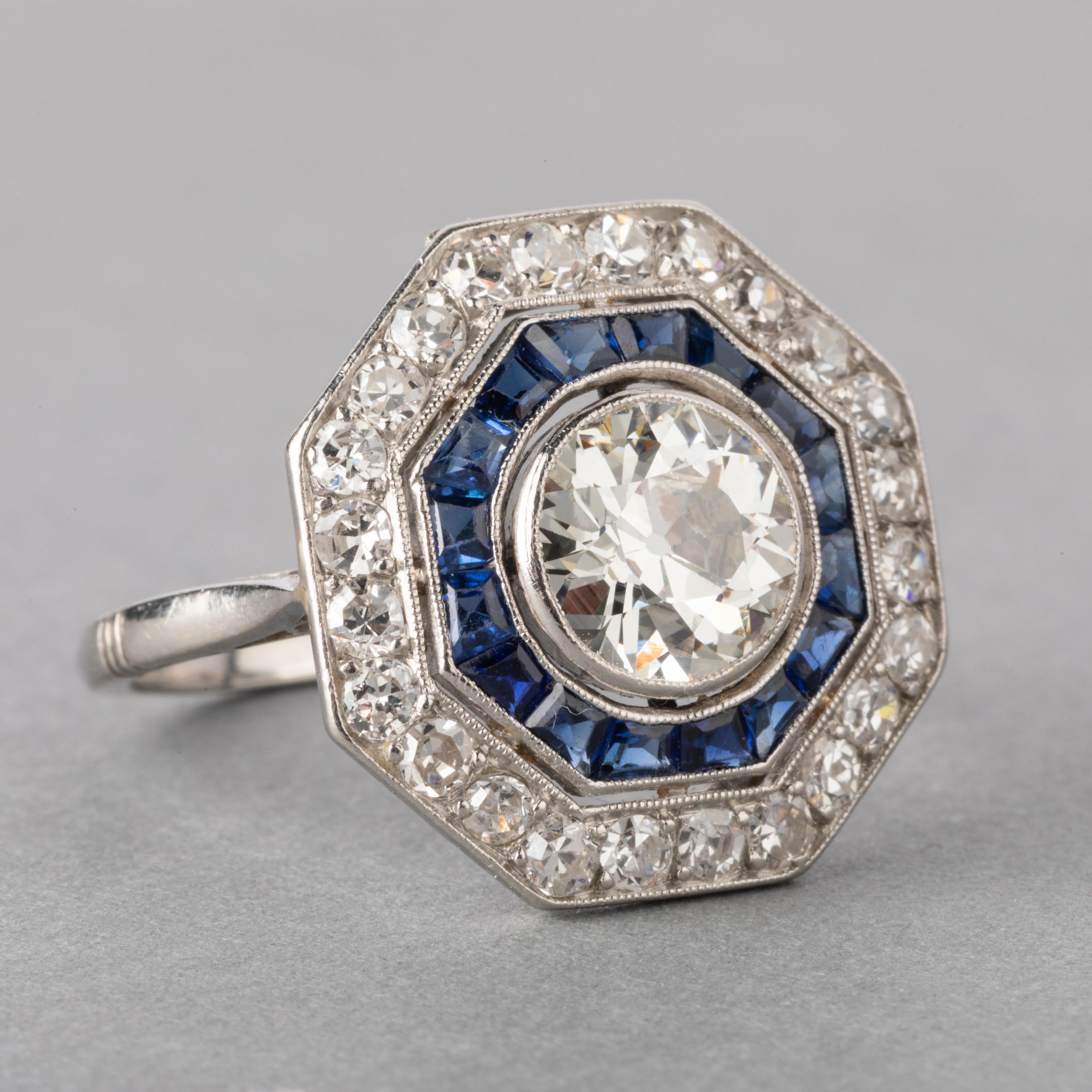 french art deco engagement rings