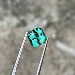 2.70 carats Greenish Blue Tourmaline Custom Precision Cut African Gemstone