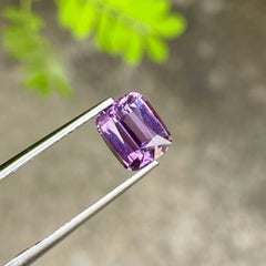 2.70 carats Loose Lavender Spinel Stone Cushion Cut Natural Tanzanian Gemstone
