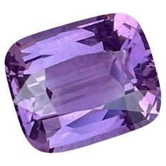 2.70 carats Loose Lavender Spinel Stone Cushion Cut Natural Tanzanian Gemstone