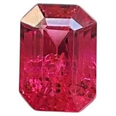 2,70 quilates rubelita roja Turmalina Octagon Cut piedra Para Joyería Gema Natural