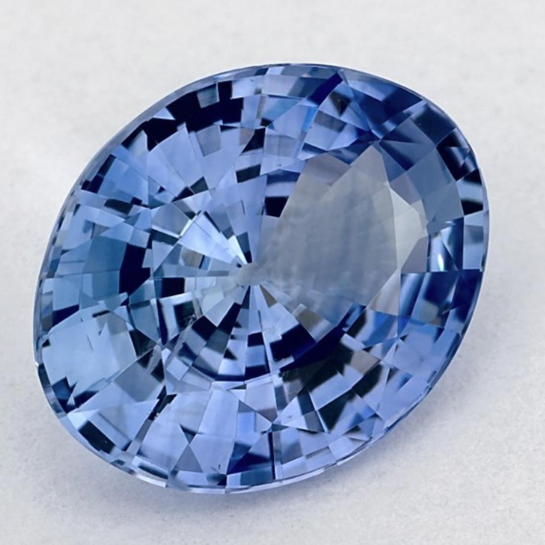 Oval Cut 2.70 Ct Blue Sapphire Oval Loose Gemstone For Sale