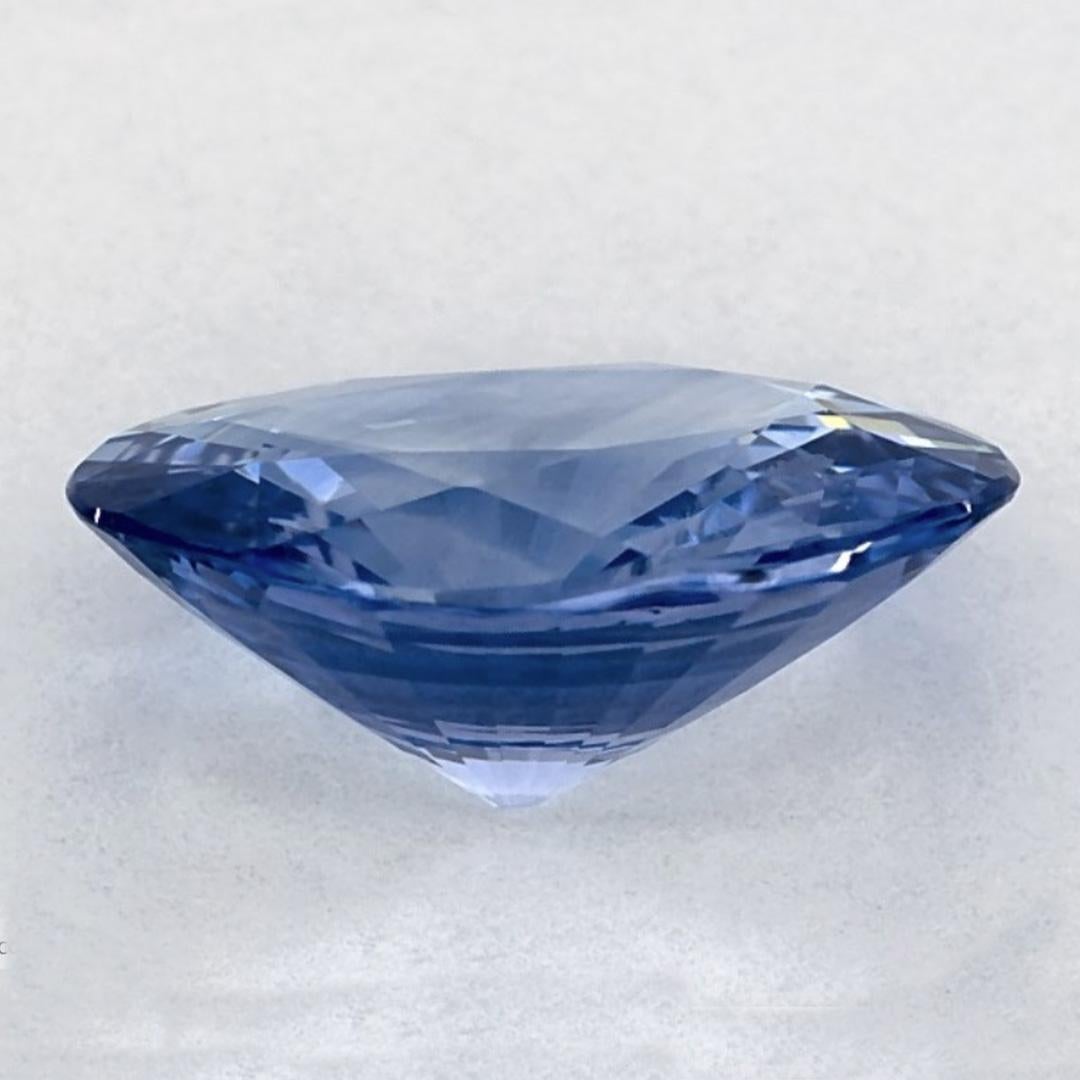 2.70 Ct Blue Sapphire Oval Loose Gemstone In New Condition For Sale In Fort Lee, NJ