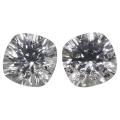 27,00 ct Cuarzo Blanco Cojín Fantasía/Corte Fantasía Pareja
