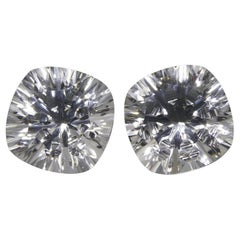 27,00ct Kissen Weißer Quarz Fantasie/Fancy Cut Fantasie/Fancy Cut Paar