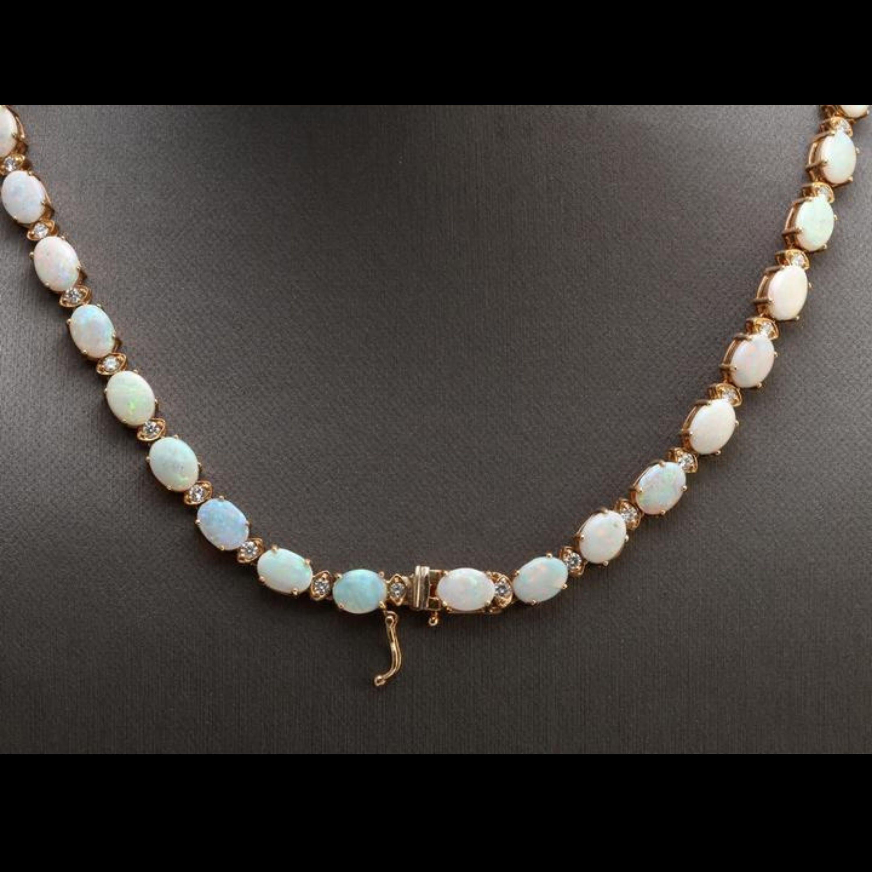 opal tennis necklace