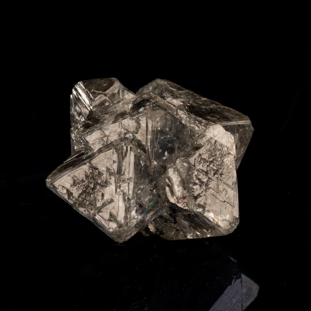Uncut 27.03 Carat Salt and Pepper Diamond Crystal For Sale