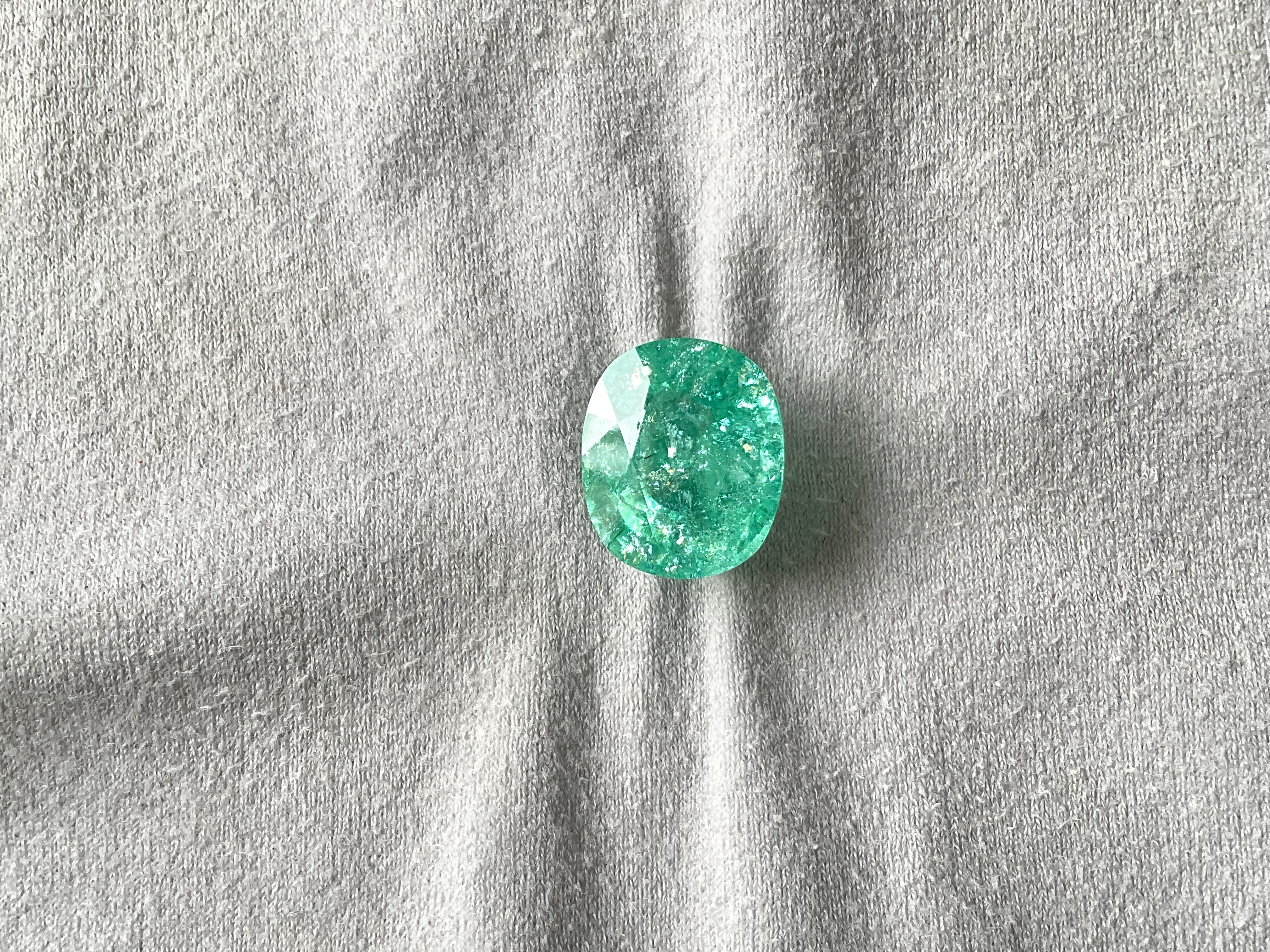 27.08 Carats Green Paraiba Tourmaline Oval Cut Stone Fine Jewelry Natural Gem Neuf - En vente à Jaipur, RJ