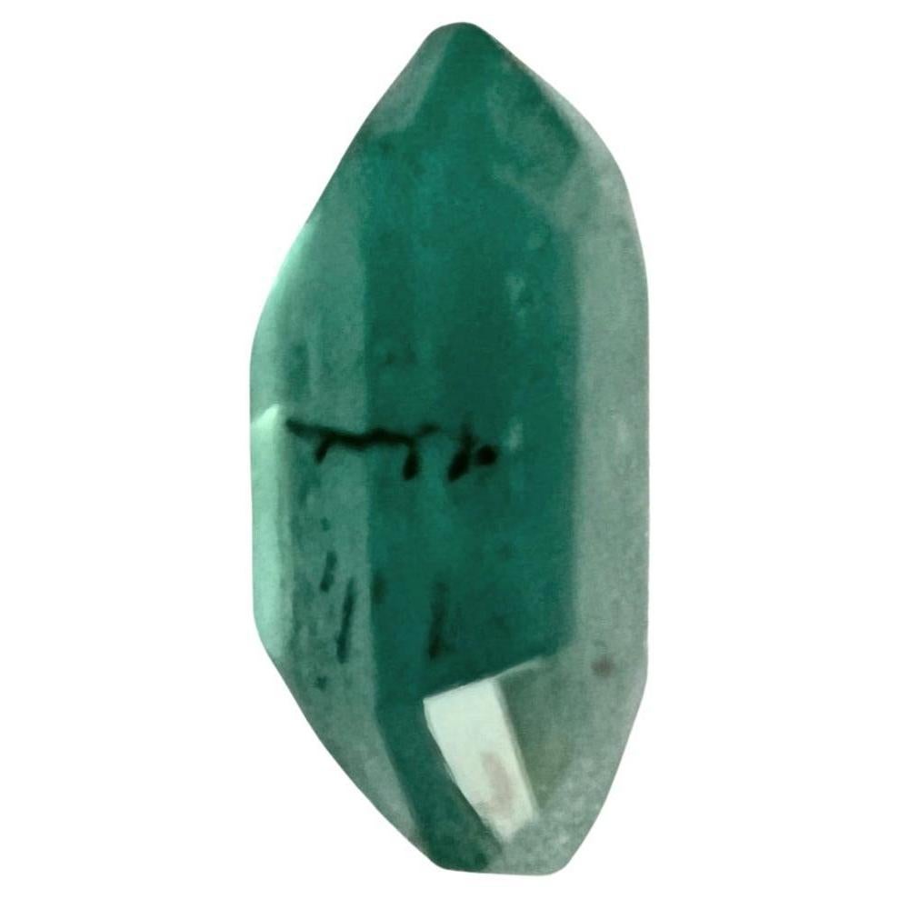 Women's or Men's 2.70ct Non-Oil Natural Blue Green Emerald Gemstone For Sale