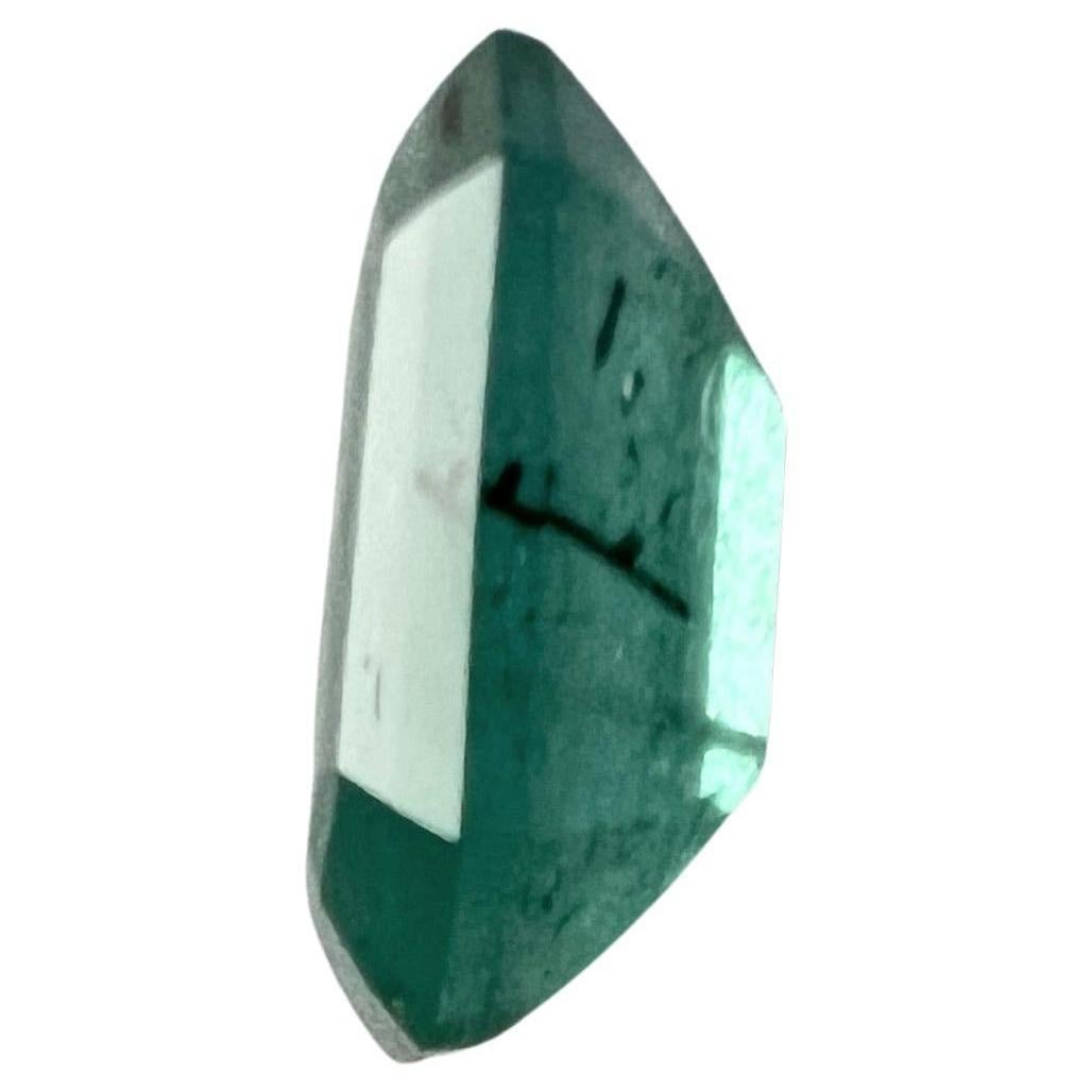 2.70ct Non-Oil Natural Blue Green Emerald Gemstone For Sale 2