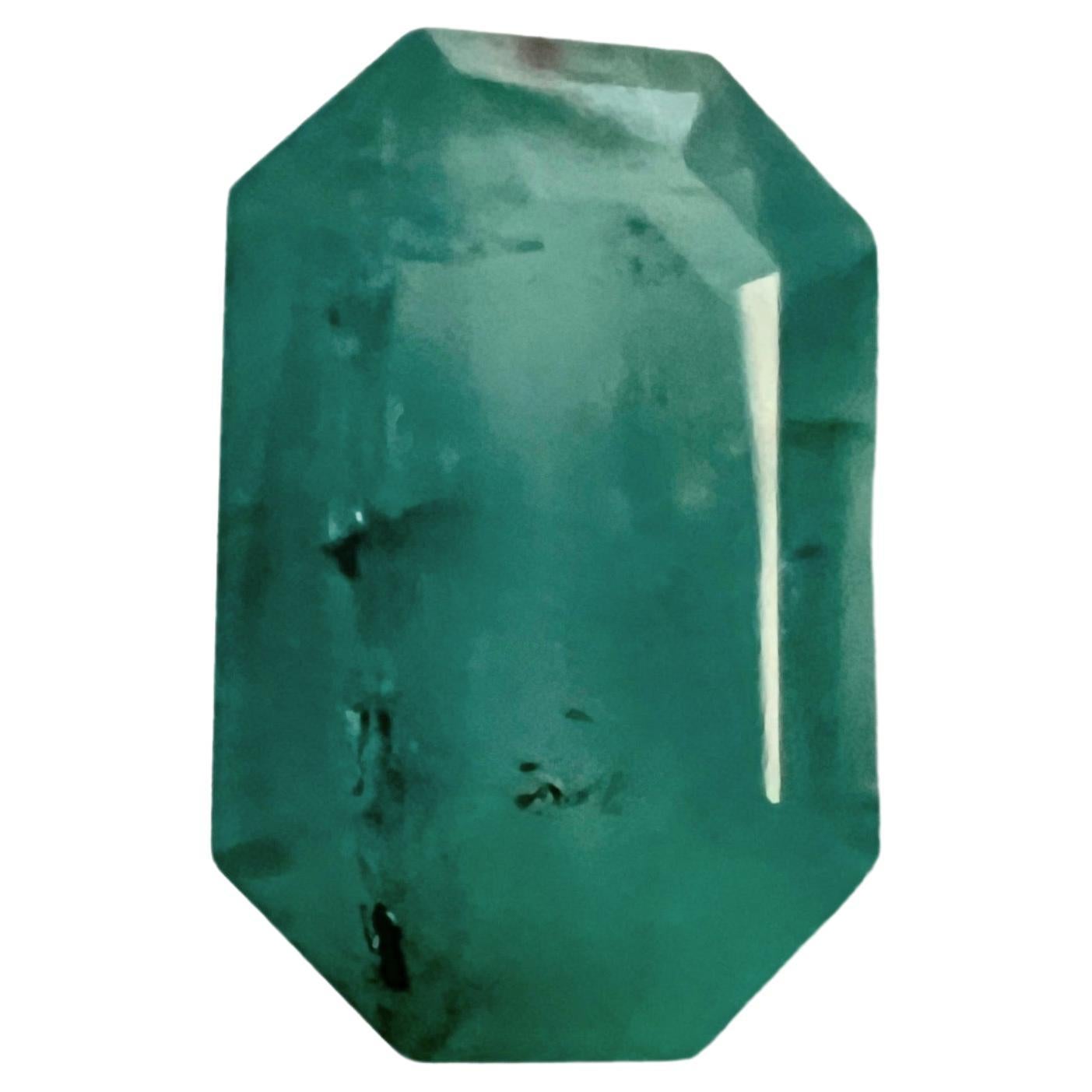 2.70ct NON-OILED NATURAL BLUE GREEN EMERALD Edelstein (Kunsthandwerker*in) im Angebot