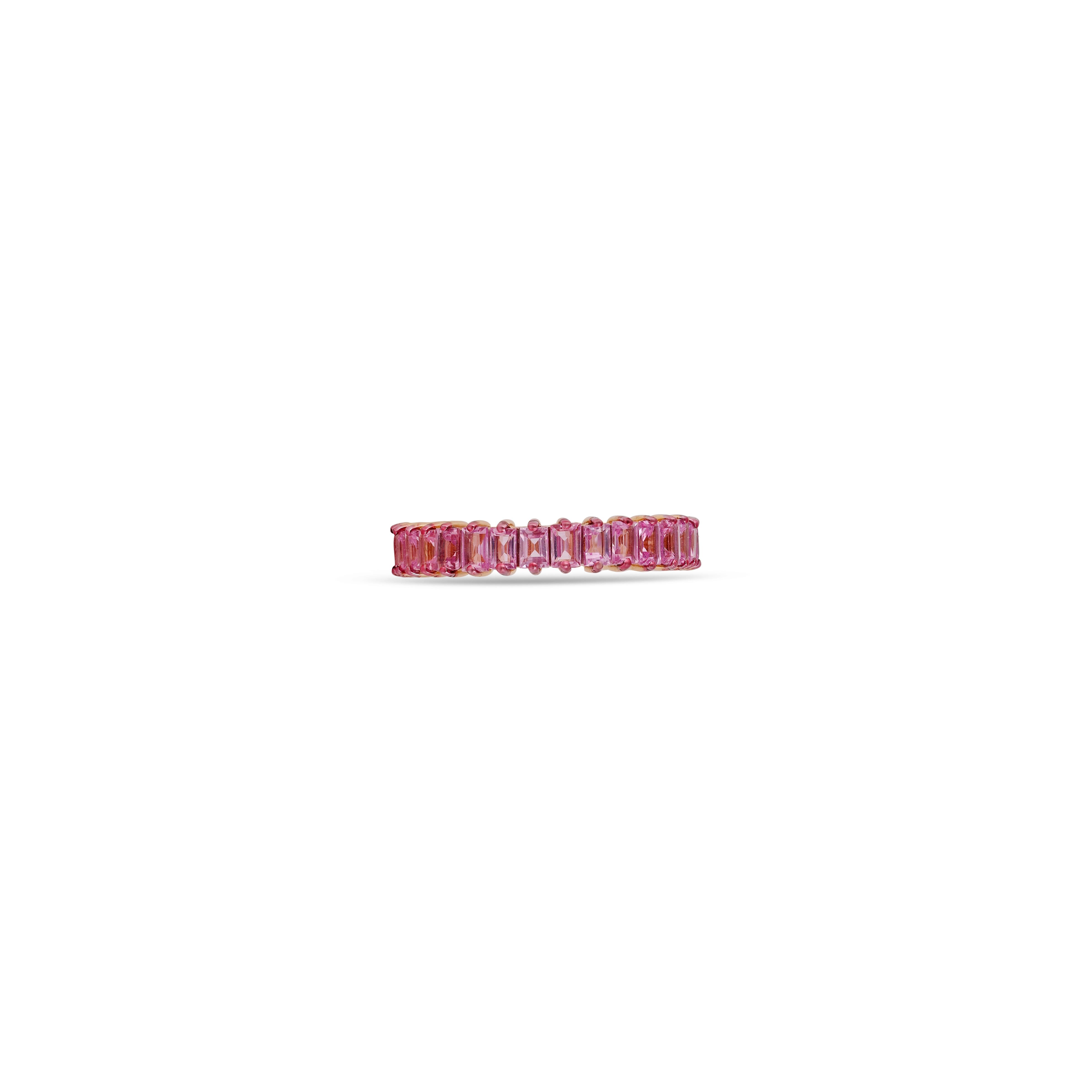 Handcrafted 2.71 Carat Clear Pink Sapphire classic Band in 14k Gold
Pink Sapphire - 2.71 Cts
14 Karat Gold
Size - 6 - Us


Custom Services
Resizing is available.
Request Customization