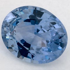 2.71 Karat Blauer Saphir Oval Loser Edelstein