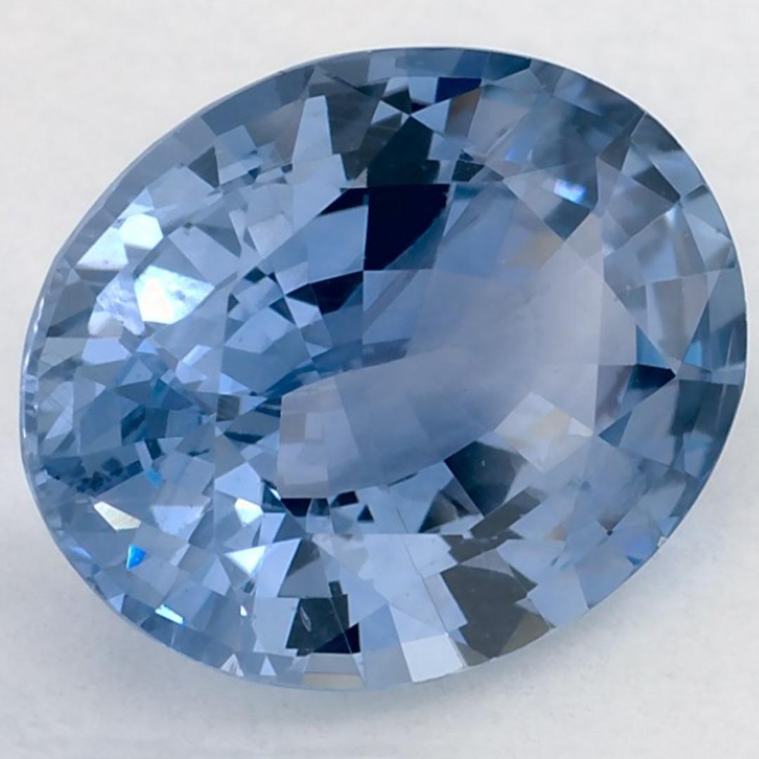 2.71 Karat Blauer Saphir Oval Loser Edelstein (Ovalschliff) im Angebot