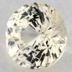 2.71 Ct Yellow Sapphire Round Loose Gemstone