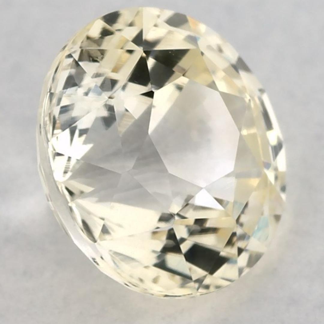 2.71 carati di zaffiro giallo rotondo sciolto in vendita 2